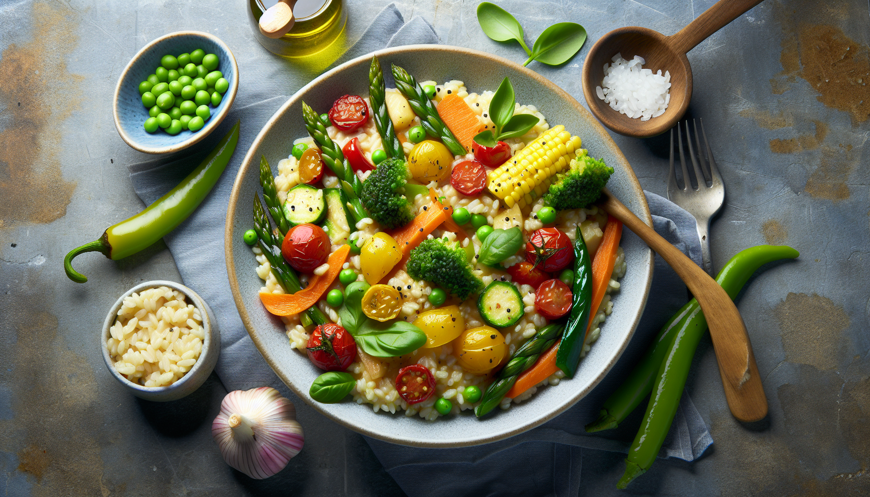 risotto e verdure